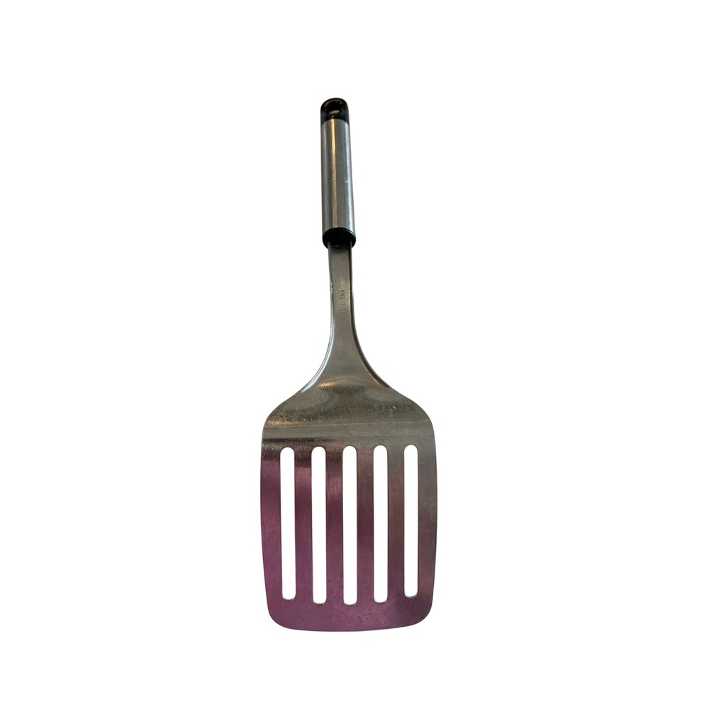 Ultrex Stainless Steel Slotted Turner Spatula 18-10 Silver Kitchen Utensil 12.5"